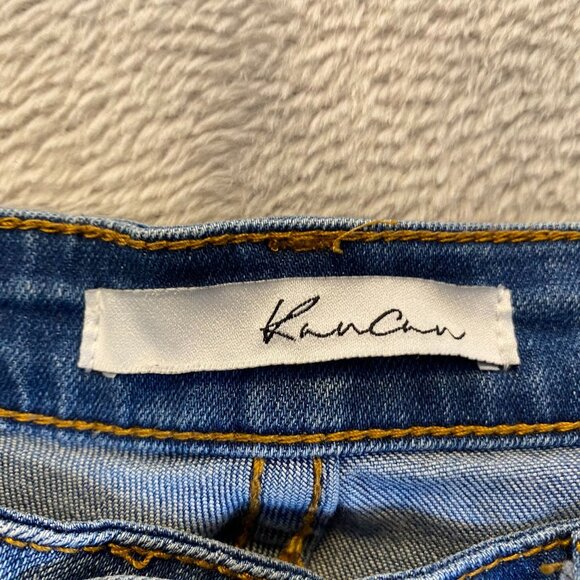 KanCan Womens Jeans 15/31 Distressed Medium Wash Cotton Blend Casual Style - Picture 2 of 16